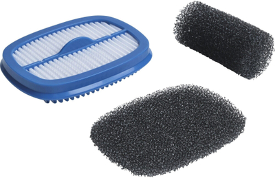 Filtër për fshesë me korrent AEG EF163 Fine Dust, set me 3 copa, blu e zezë