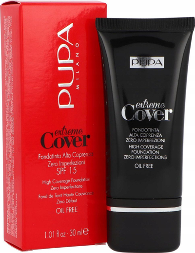 Fondatinë Pupa Extreme Cover, pa vaj, 003 Dark Ivory, 30 ml