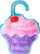 Set artistik Candiy Muffins Box, akuarela për kalamoj, shumëngjyrësh