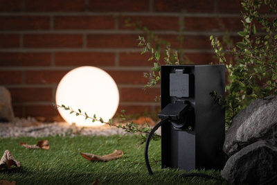 Prizë kolonë për jashtë Paulmann Rio 94657, 2 dalje, 3650W, IP44, metal, antracit