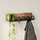 Varëse për rroba Decortie Liora 14x63x14cm, kafe e hapur/zezë