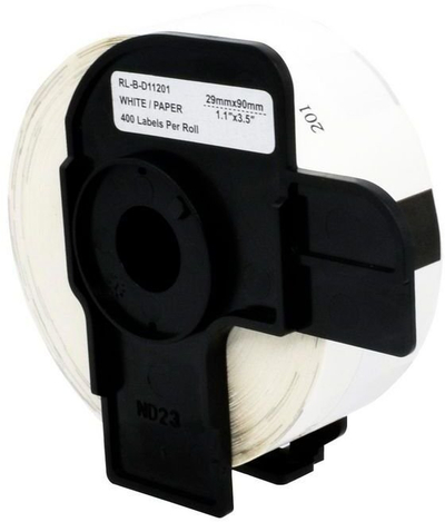 Etiketa vetëngjitëse Capture DK-11201, 29mm x 90m, rrotull e vazhdueshme, e bardhë