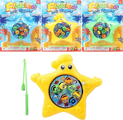 Lojë peshkimi me magnet Starfish MIX, 8 peshq, shumëngjyrësh