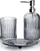 Set banjoje Bathlab Mondex Glass Gray Ari, 3 pjesë, qelq, gri