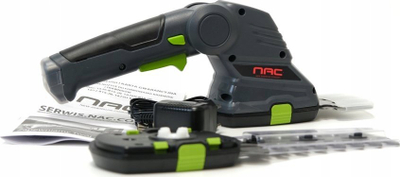 Ножици за трева на батерија NAC 3.6V, 2 во 1, 1.5Ah, со УСБ