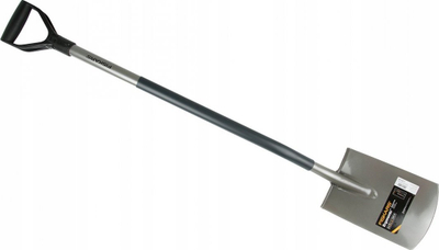 Lopatë kopshti Fiskars Ergonomic 1067512, teh i drejtë, ergonomike, gri