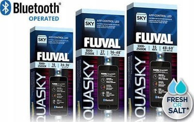 Ndriçues akuariumi Fluval Aquasky 2.0 LED, 25W, 83.5-106.5cm, i zi