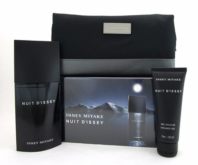 Set Issey Miyake Nuit D' Issey, EDT 125 ml + xhel dushi 75 ml + çantë kozmetike
