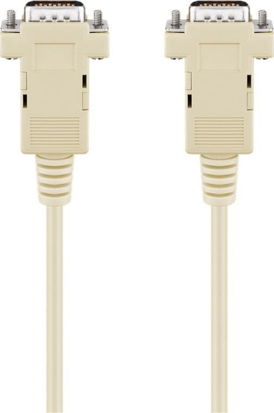 Kabllo seriale Pro RS232, 9 pin M-M, 2m, gri