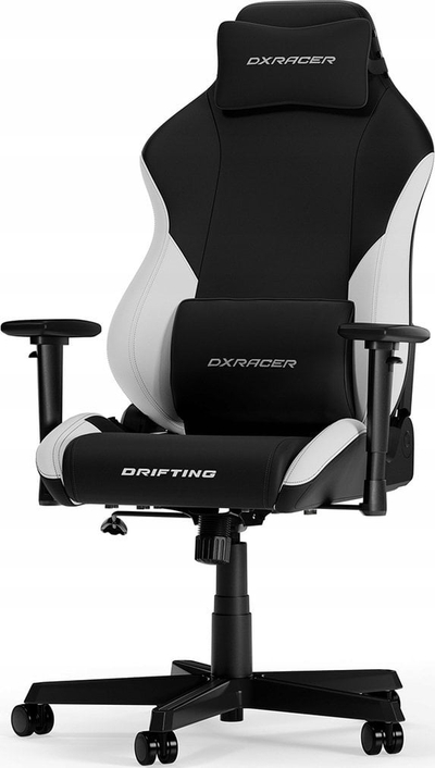 Karrige gaming DXRacer Drifting XL, gas lift klasa 4, kapacitet 150kg, e zezë e bardhë