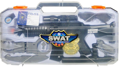 Set lodrash policie Swede Police Set, me modul zanor, në valixhe plastike, me ngjyra nga të gjitha