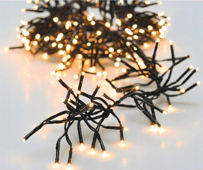 Drita dekorative Cluster, 576 LED, 4m, e bardhë e ngrohtë