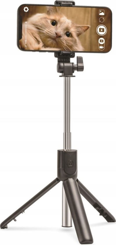 Selfie stick me tripod Setty SBST-02, Bluetooth, me telekomandë, i zi