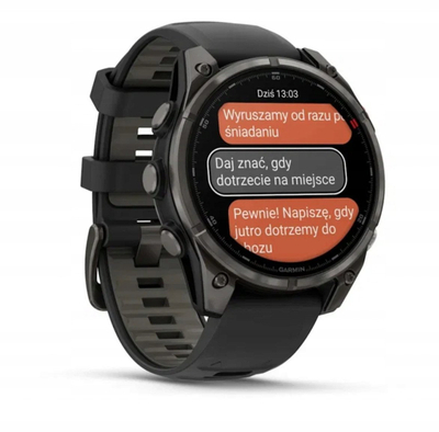 Паметен часовник Garmin Fēnix 8 Pro, 47mm, DLC титан, сив