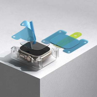 Mbrojtës ekrani Ringke Easy Slide, Apple Watch Ultra 1 2 49mm, xham i temperuar, transparent