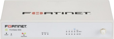 Firewall Fortinet FortiGate 50G, 5x GE RJ45, 1x WAN, i bardhë