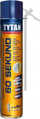 Ngjitës shkumë Tytan Universal Foam Adhesive 60 Seconds Hose, 750ml, tharje e shpejtë