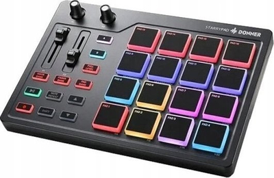 Kontrollues MIDI Donner STARRYPAD, 16 pade, USB C, i zi