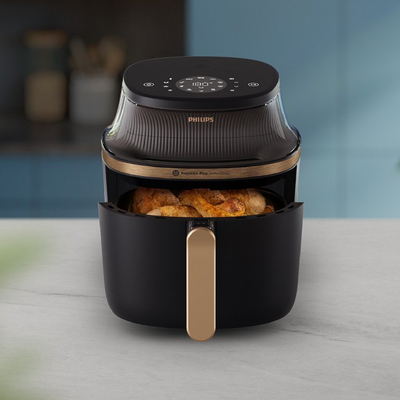 Fritezë ajri Philips Series 3000 NA322-00, 4.2L, me dritare, e zezë