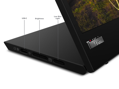 Monitor portabel Lenovo ThinkVision M15, 15.6", Full HD, i zi