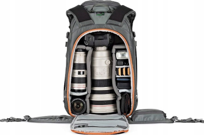 Çantë shpine fotografike Lowepro Whistler BP 450 AW II, e madhe, gri