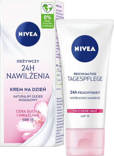 Krem dite NIVEA Nourishing, për lëkurë të thatë, SPF 15, 50 ml