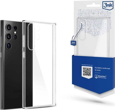 Mbrojtëse telefoni 3MK Clear Case për Samsung Galaxy S23 Ultra, e butë, transparente