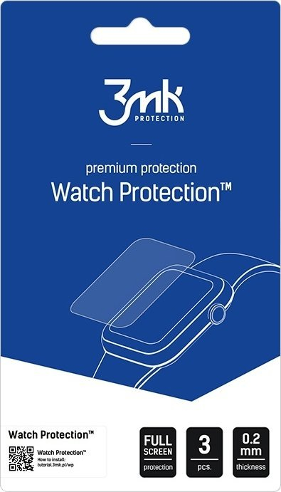 Mbrojtës ekrani 3mk FlexibleGlass për Samsung Galaxy Watch 7 44mm, xham i temperuar, transparent