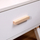 Komodinë fëmijësh PASCHAL Kid Bed Table, 46x30x38cm, me sirtar, e bardhë
