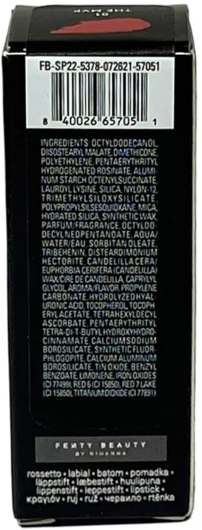 Ruzh buzësh Fenty Beauty Icon, gjysmë mat kremoz, 3.8g, e kuqe The MVP