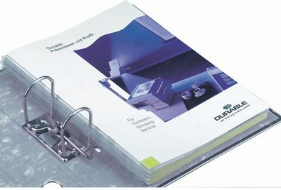 Самолепливи ленти за папки Durable Filefix DUR361, A4 A5, пакување 10 парчиња, проѕирни