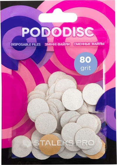 Rifillime për disk pedikyr PODODISC Staleks Pro S PDF-15, 50 copë, gërryese, të bardha
