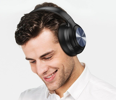 Kufje pa tela Hoco ANC W54, over ear, me ANC, të zeza