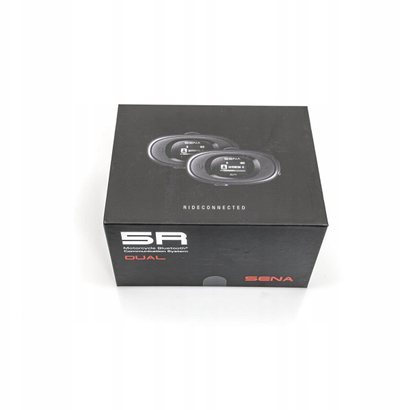 Kufje interkomi për motor Sena 5R, Bluetooth, paketë dyshe, të zeza