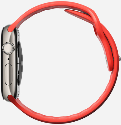 Rrip ore Nomad Tempo Band për Apple Watch 45mm 49mm, 20mm, material sintetik, rozë korale