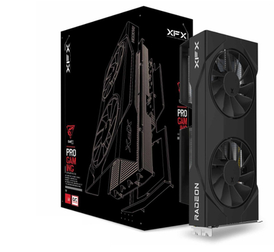 Kartë grafike XFX Swift AMD Radeon RX 9060 XT OC, 16GB GDDR6, e bardhë