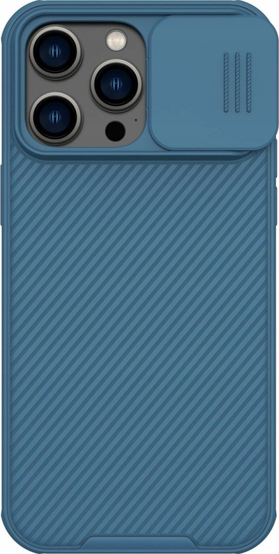 Mbështjellës telefoni Nillkin Camshield Pro, për iPhone 14 Pro Max, i kaltër