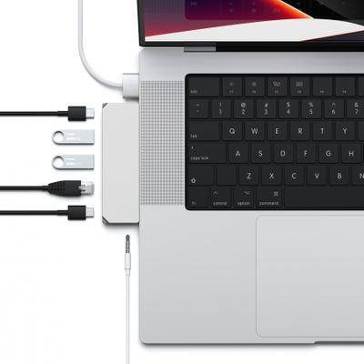 Përshtatës Satechi Aluminium Pro Hub Mini, i argjendtë