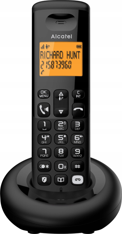 Telefon fiks pa tel Alcatel E260, bllokim thirrjesh reklamuese, i zi