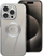 Futera Glam Case për iPhone 13, transparente, me kornizë argjendi