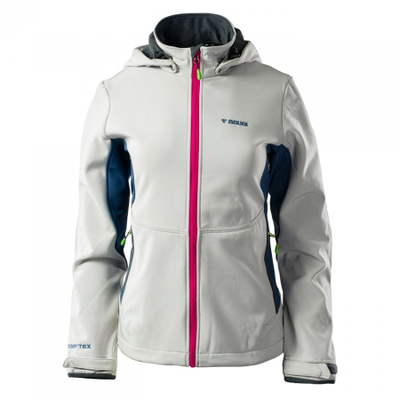 Xhaketë softshell BRUGI 2NAX për goca, BY-TEX 5000, me kapuç, blu