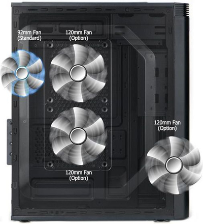 Kasa kompjuteri Zalman T5, Mini Tower, Micro ATX Mini ITX, e zezë