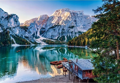 Сложувалка Clementoni Emerald Lake Braies, 1000 парчиња, многубоен