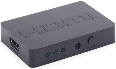 Ndërprerës Gembird, 3x HDMI - 1x HDMI, i zi