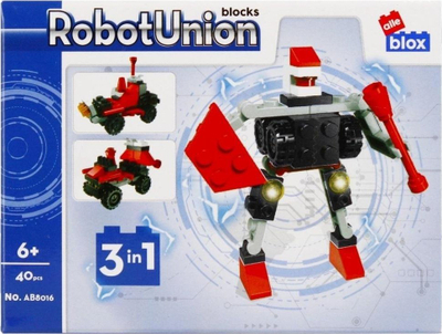 Blloqe ndërtimi ALLEBLOX Construction Robot, 40 pjesë, shumëngjyrëshe