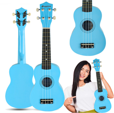 Ukulelé soprano pa markë, madhësi standarde, për fillestarë, kafe