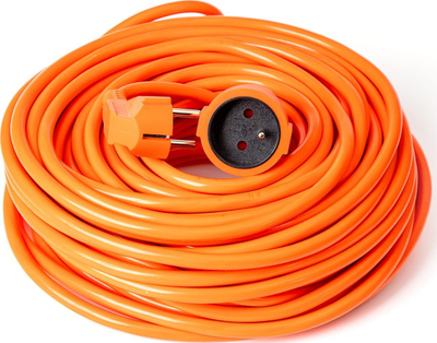 Zgjatës elektrik Omega 1 prizë, 30m, 16A, prizë franceze