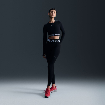 Bluzë me mëngë të gjata Nike Pro 365 Dri-FIT, për femra, material Dri-FIT