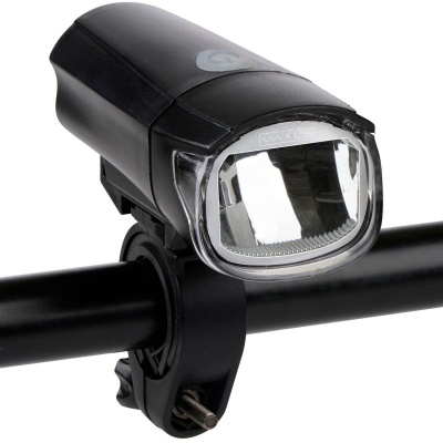 Dritë e përparme biçiklete Dunlop LED, montohet te timoni, e zezë