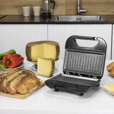 Toaster 3 në 1 LTC OK1, 750W, grill dhe sandwich maker, i zi